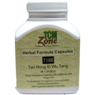 TCM Zone Tao Hong Si Wu Tang T166C (Four-Substance Formula with Safflower Peach Pit) 100c