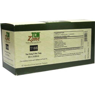 TCM Zone Tao Hong Si Wu Tang T166G (Four-Substance Formula with Safflower Peach Pit) 42 Packets