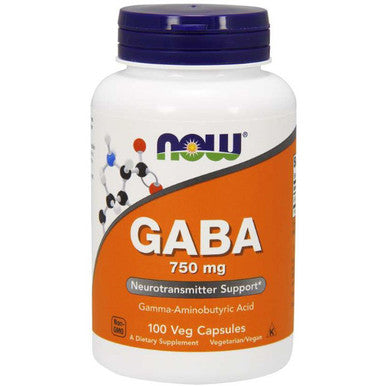 Now Foods GABA 750mg 100vc