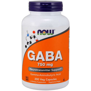 Now Foods GABA 750mg 200vc