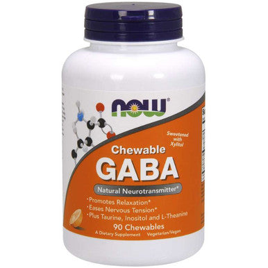 Now Foods GABA Chewable Orange 90 Lozenges