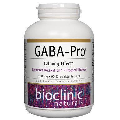 Bioclinic Naturals GABA-Pro 90 Chewable Tablets Tropical Breeze