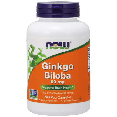 Now Foods Ginkgo Biloba 60mg 240vc