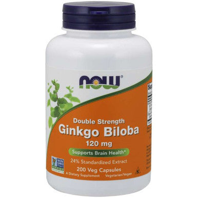 Now Foods Ginkgo Biloba Double Strength 120mg 200vc