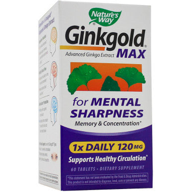 Natures Way Ginkgold Max 120mg 60T