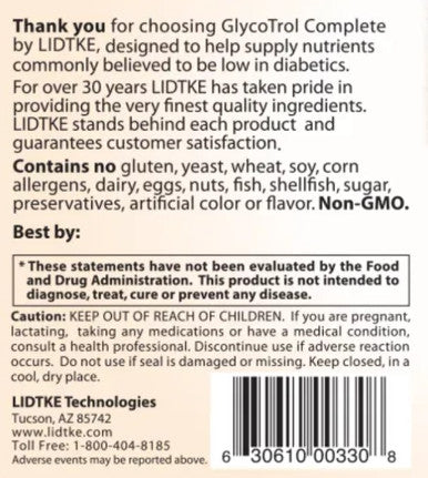 Lidtke Technologies GlycoTrol Complete 180c