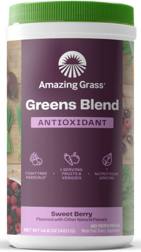 Amazing Grass Greens Blend Antioxidant Powder Sweet Berry 14.8oz 60 servings