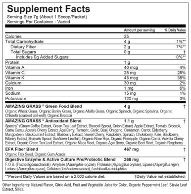 Amazing Grass Greens Blend Antioxidant Powder Sweet Berry 14.8oz 60 servings