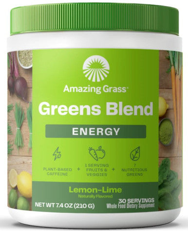 Amazing Grass Greens Blend Energy Lemon-Lime (7.4oz) 30 servings