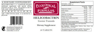 Ecological Formulas Helicobactrin 60t