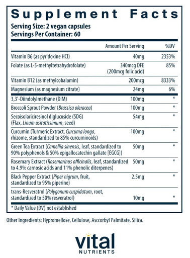 Vital Nutrients Hormone Balance 120 vegan capsules