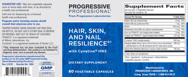 Progressive Labs Hair, Skin, and Nail Resilience 60vc