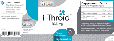 RLC Labs I-Throid 12.5mg 90vc