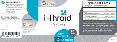 RLC Labs I-Throid 6.25mg 90vc