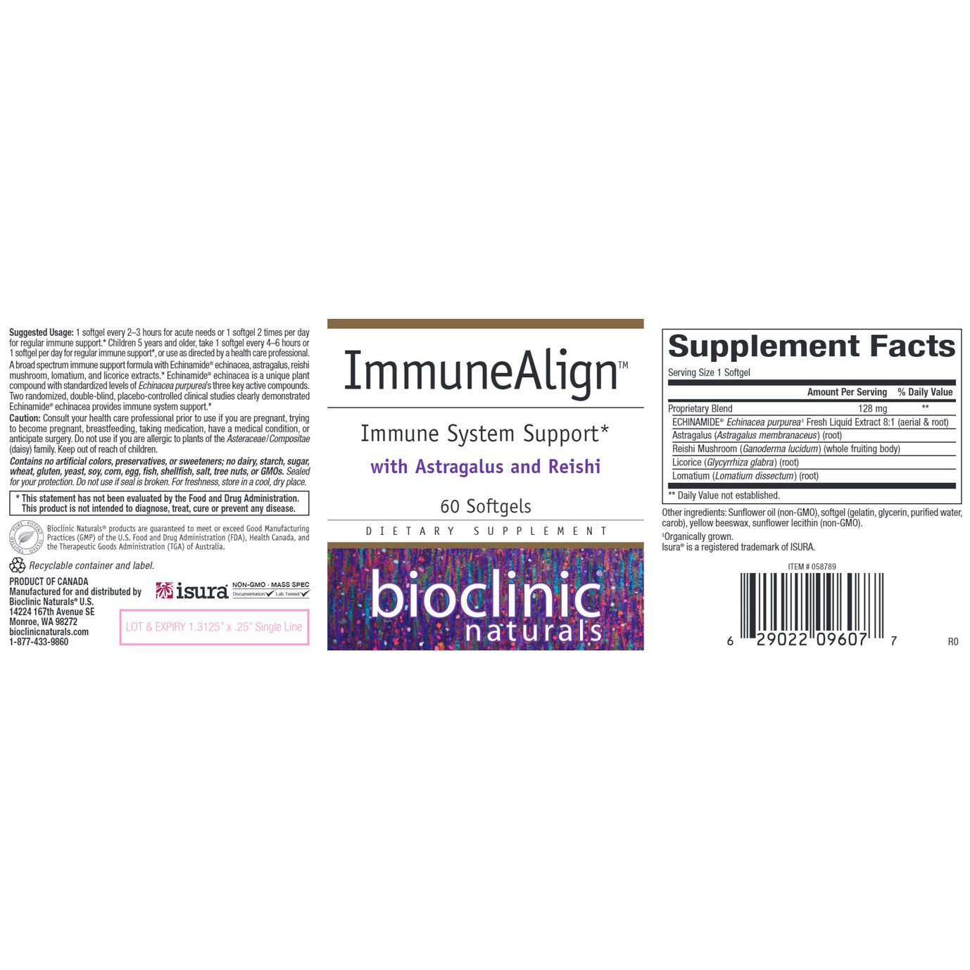 Bioclinic Naturals ImmuneAlign 60 sg