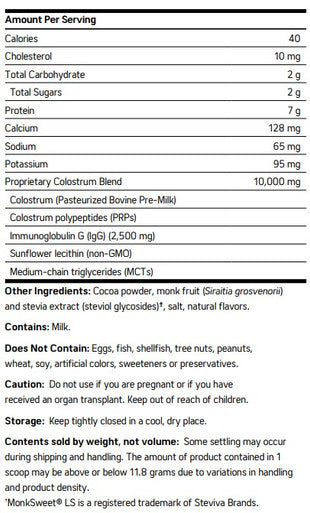 NuMedica ImmunoG PRP **CHOCOLATE DELIGHT 30 svgs