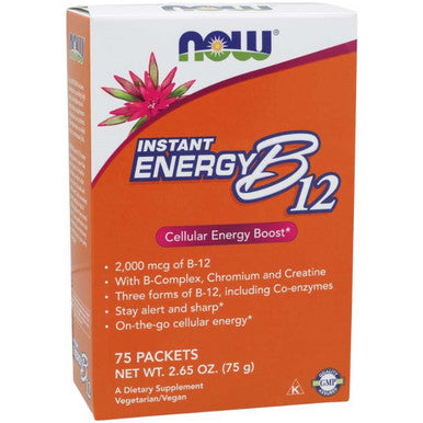 Now Foods Instant Energy B-12 packets 1 box of 75