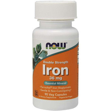 Now Foods Iron 36mg Double Strength 90vc