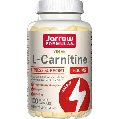 Jarrow Formulas L-Carnitine 500mg 100 veggie licaps