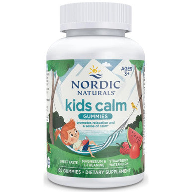 Nordic Naturals Kids Calm Gummies 60 Gummies Strawberry Watermelon Flavor