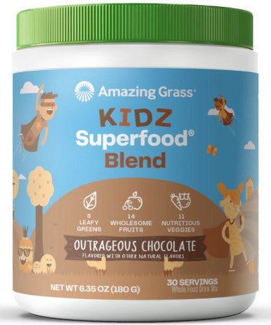 Amazing Grass Kidz SuperFood Outrageous Chocolate 6.5oz 30 servings