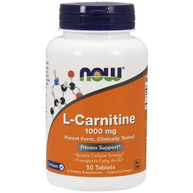 Now Foods L-Carnitine 1000mg 50t