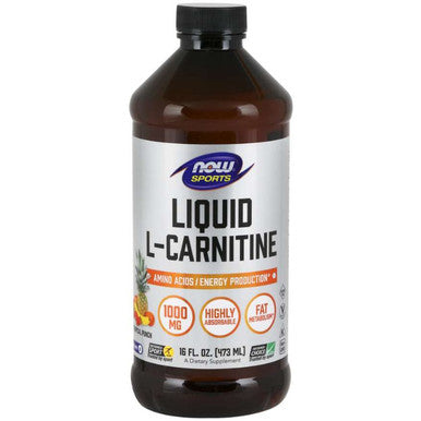 Now Foods L-Carnitine Liquid 1,000mg Tropical Punch 16 oz.