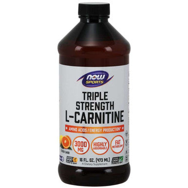 Now Foods L-Carnitine Liquid Triple Strength 3,000mg Citrus Flavor 16 oz.