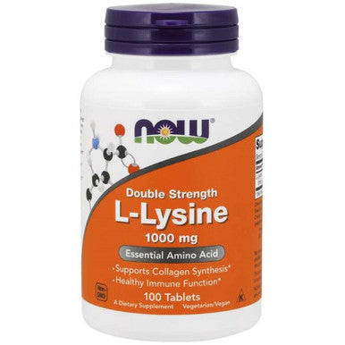 Now Foods L-Lysine 1,000mg Double Strength 100T