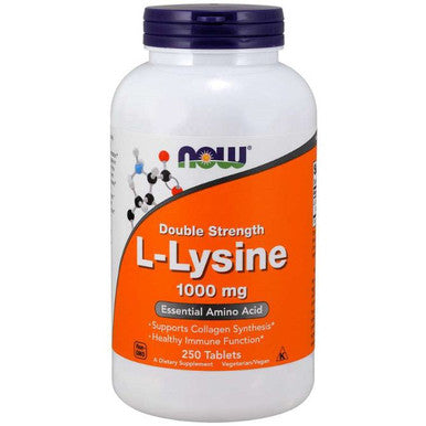 Now Foods L-Lysine 1,000mg Double Strength 250T