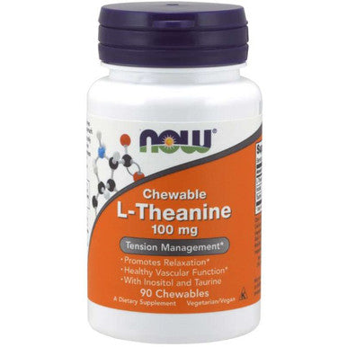 Now Foods L-Theanine 100mg 90 Chewables