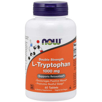 Now Foods L-Tryptophan 1,000mg Double Strength 60t