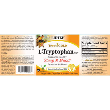 Lidtke Technologies L-Tryptophan 120c