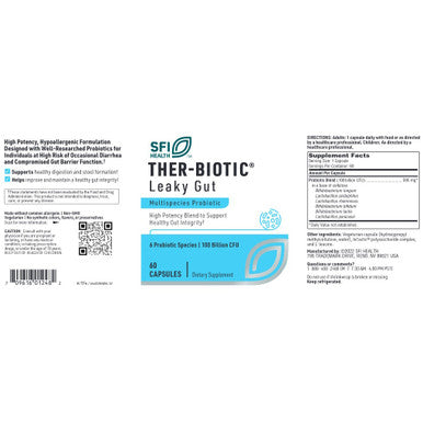 SFI Health Ther-Biotic Leaky Gut (Factor 6) 60c