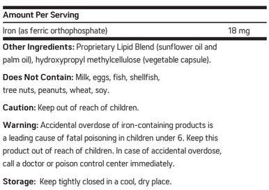 NuMedica Liposomal Iron 60vc