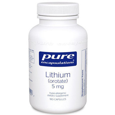 Pure Encapsulations Lithium Orotate 5mg 180c