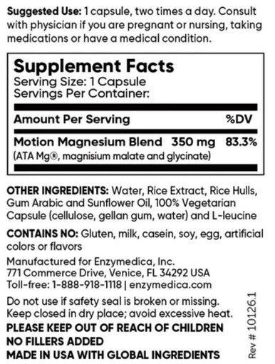 EnzyMedica Magnesium Motion 60 capsules