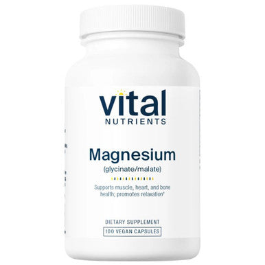 Vital Nutrients Magnesium (glycinate/malate) 100 vegan capsules