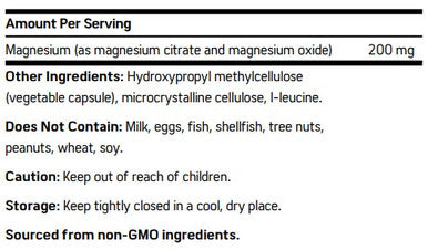 NuMedica Magnesium Citrate Extra Strength 120vc