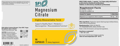 SFI Health Magnesium Citrate 90c