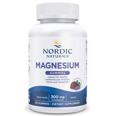 Nordic Naturals Magnesium Gummies 60 gummies blueberry flavor