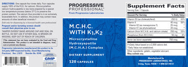 Progressive Labs M.C.H.C. with K1, K2 120c