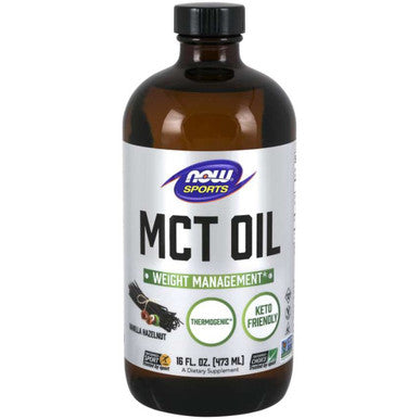 Now Foods MCT Oil Vanilla Hazelnut 16 oz.