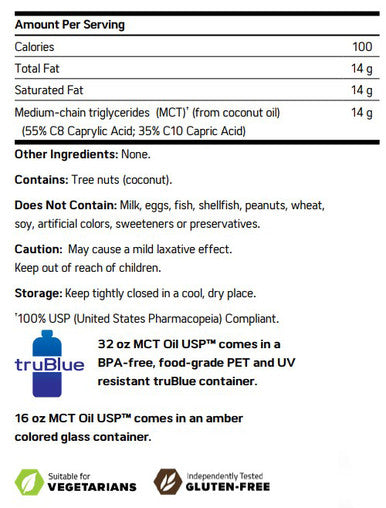 NuMedica MCT Oil USP 8 oz