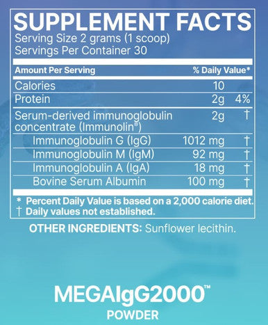 Microbiome Labs Mega IgG2000 Powder