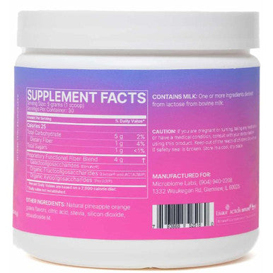 Microbiome Labs MegaPre Powder 5.5 oz Pineapple Orange Guava flavor