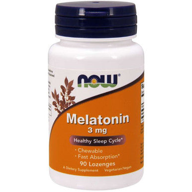 Now Foods Melatonin 3mg peppermint flavor 90 lozenges