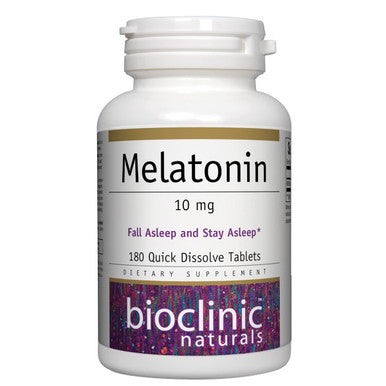 Bioclinic Naturals Melatonin 180 Quick Dissolve Tablets Peppermint flavor