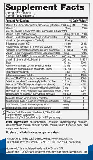 Nordic Naturals Men's Multivitamin Extra Strength 60t