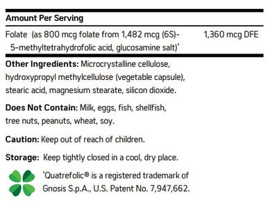 NuMedica Methyl Folate (5-MTHF) 120vc